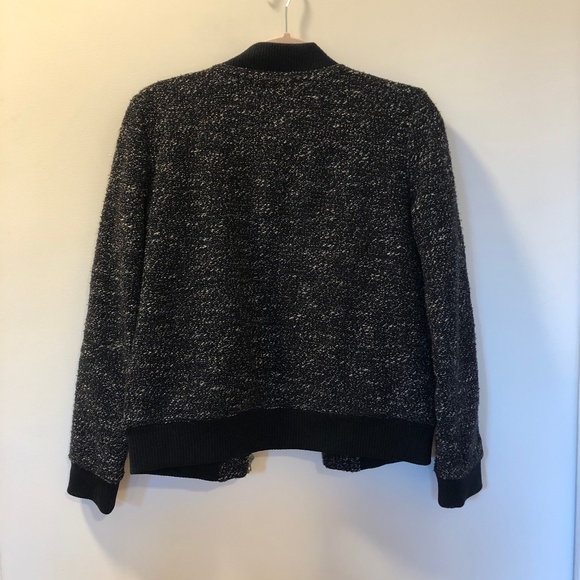 J.Crew B&W Tweed Bomber Jacket - Picture 5 of 5